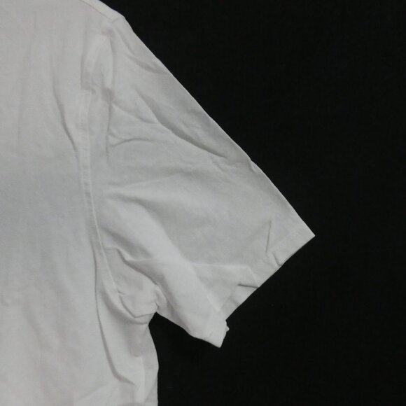 BLACK BROWN 1826 Super Soft Tee | medium | White Cotton V-Neck Short Sleeve Tee - Picture 5 of 12